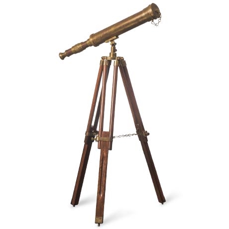 zoom xl antik pirinç teleskop'in resmi