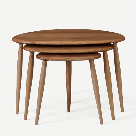 ercol "nest of table" zigon sehpa'in resmi