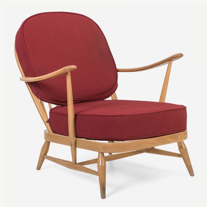 ercol vintage windsor armchair'in resmi