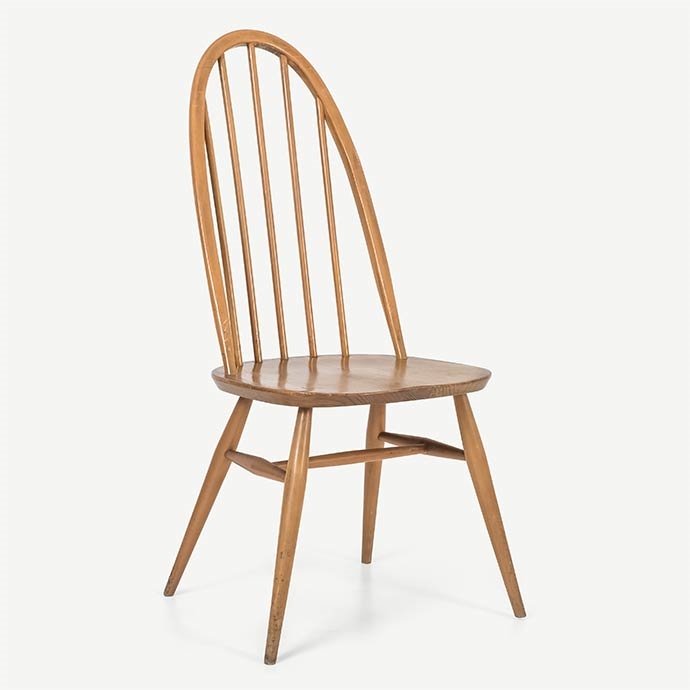 ercol vintage quaker chair'in resmi