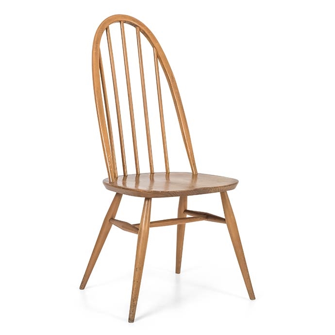 ercol vintage quaker chair'in resmi