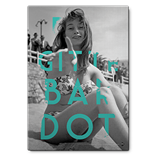 brıgıtte bardot 2 retro kanvas tablo
