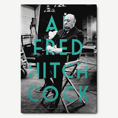 alfred hıtchcock retro kanvas tablo