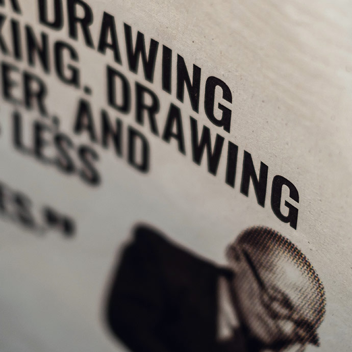 ham bez tote bag | le corbusıer için detaylı bilgi göster ham bez tote bag | le corbusıer resmi