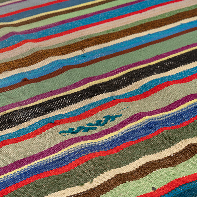 vintage muğla çizgili cicim el dokuması kilim 5,84 m2 için detaylı bilgi göster vintage muğla çizgili cicim el dokuması kilim 5,84 m2 resmi