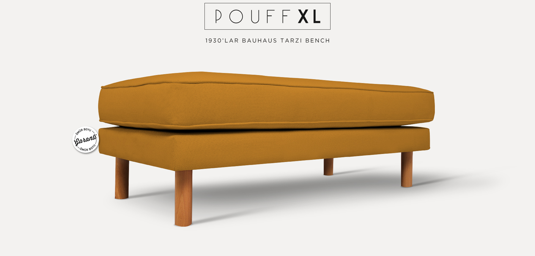 neoretro™ pouff xl hardal bank'in resmi