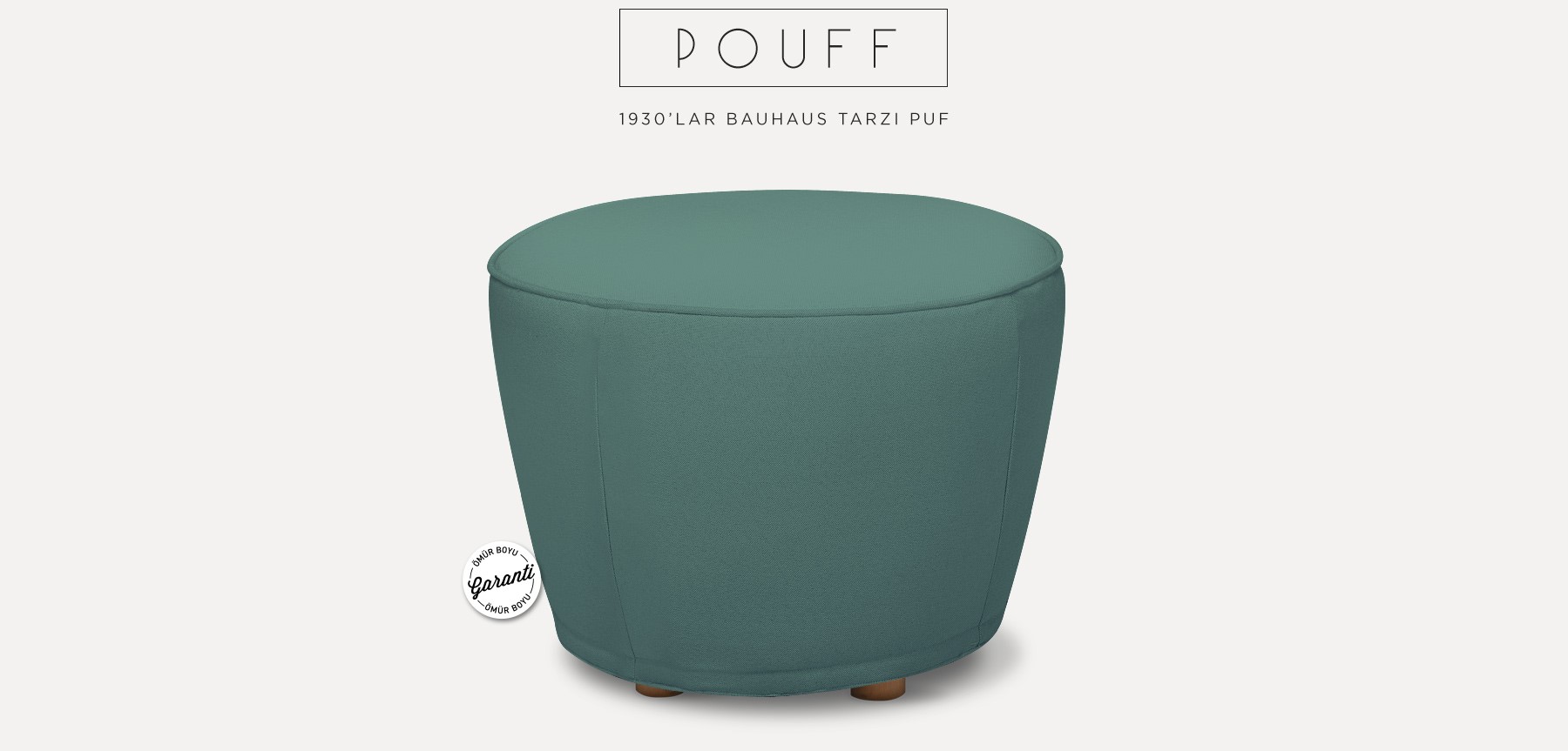 neoretro™ pouff puf mavi'in resmi