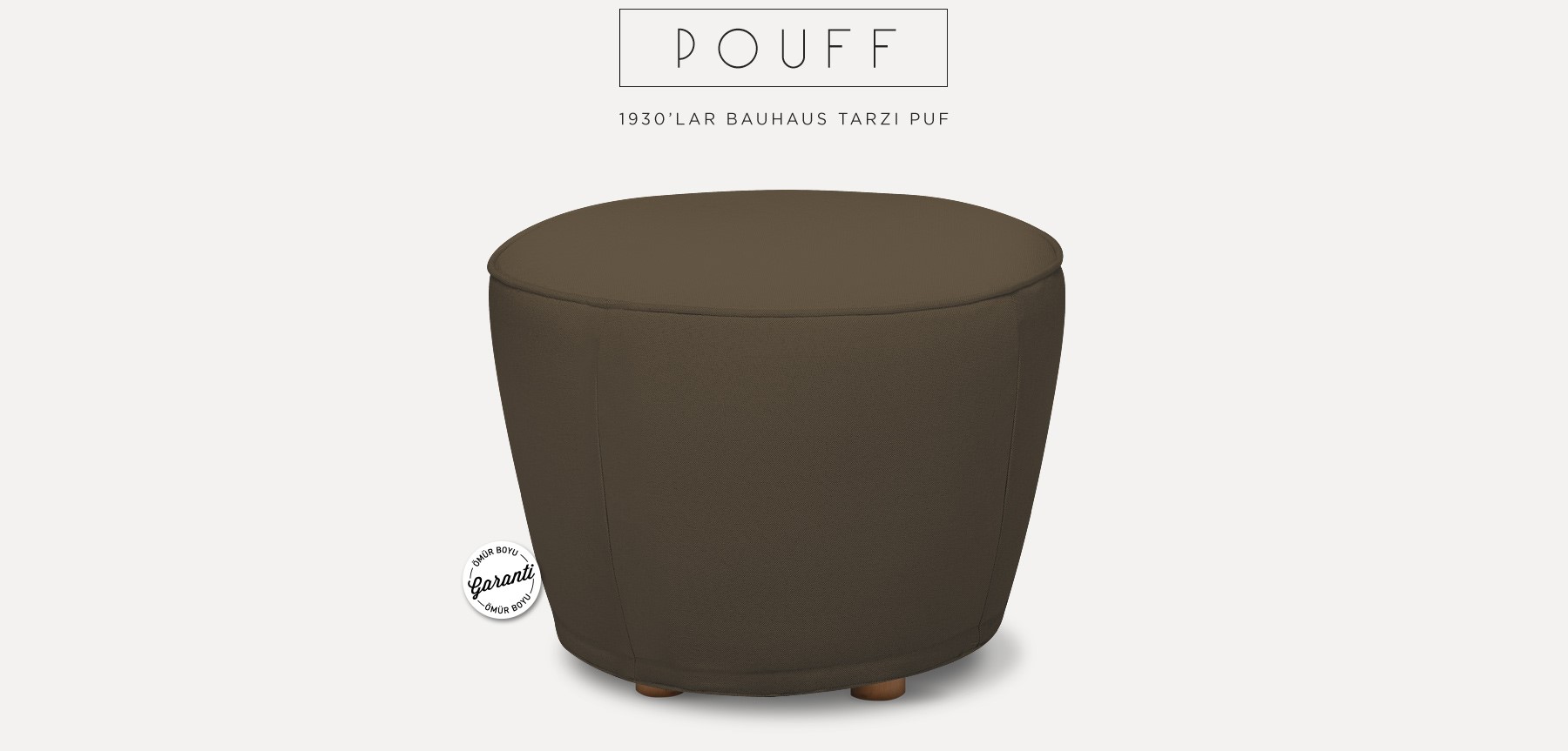 neoretro™ pouff puf kahverengi'in resmi