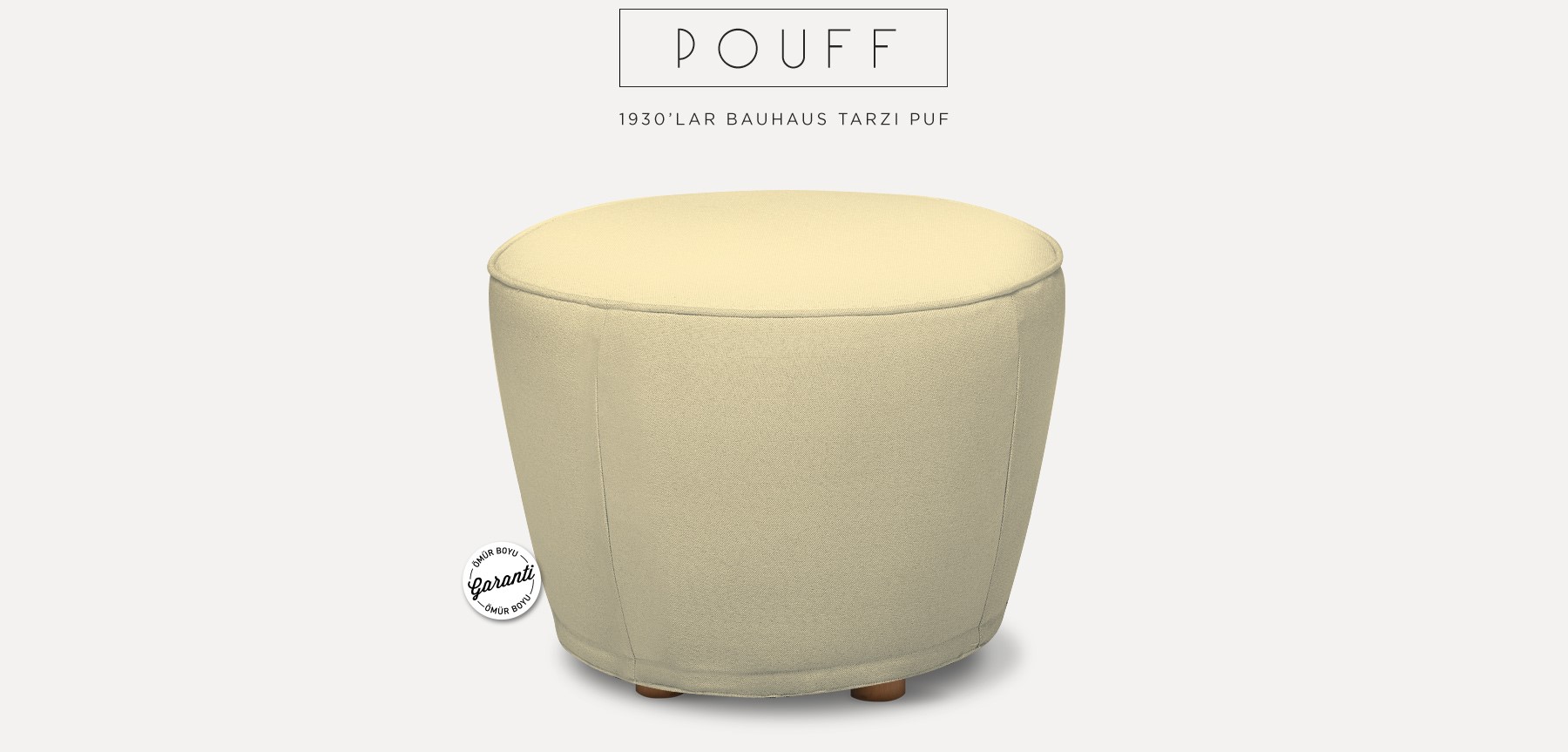 neoretro™ pouff puf bej'in resmi