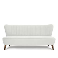 soho™ üçlü beyaz retro kanepe'in resmi