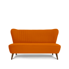 soho™ ikili turuncu retro kanepe'in resmi