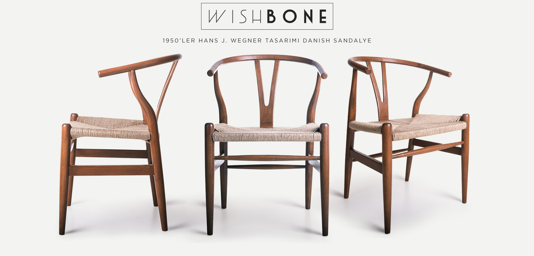 h. wegner ahşap wıshbone danısh™ sandalye'in resmi