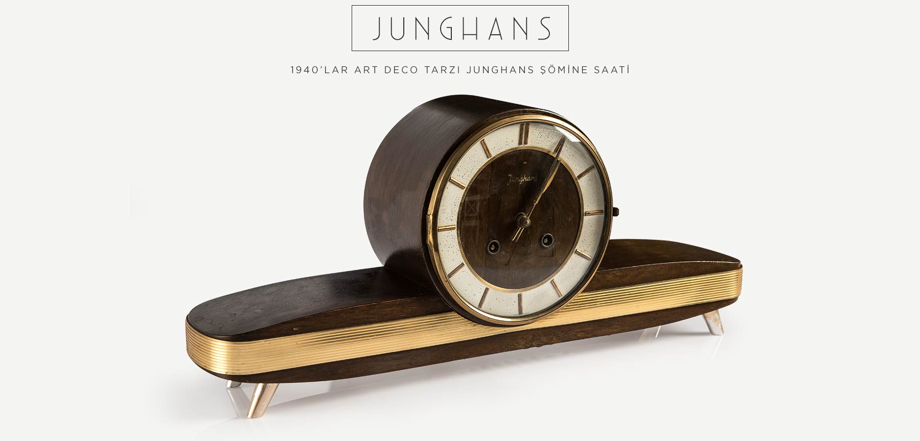 junghans art deco şömine saati'in resmi