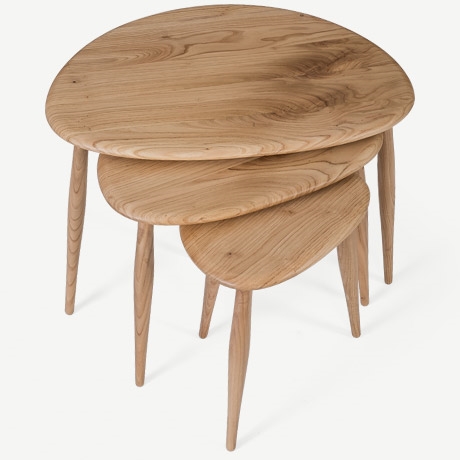 ERCOL "NEST OF TABLE" ZİGON SEHPA'in resmi