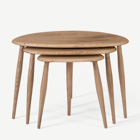 ercol "nest of table" zigon sehpa'in resmi