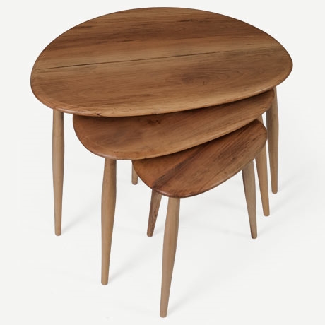 ercol "nest of table" zigon sehpa'in resmi