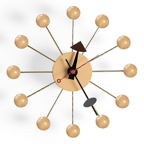 george nelson ball clock'in resmi