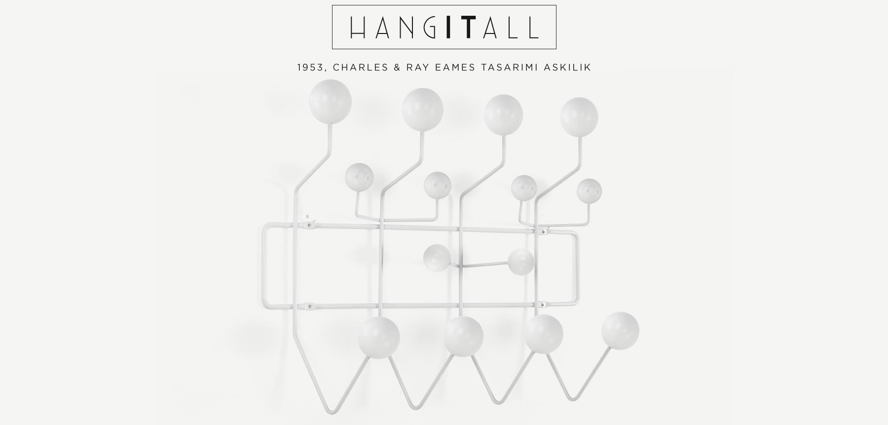 charles eames hang ıt all beyaz toplu askılık'in resmi