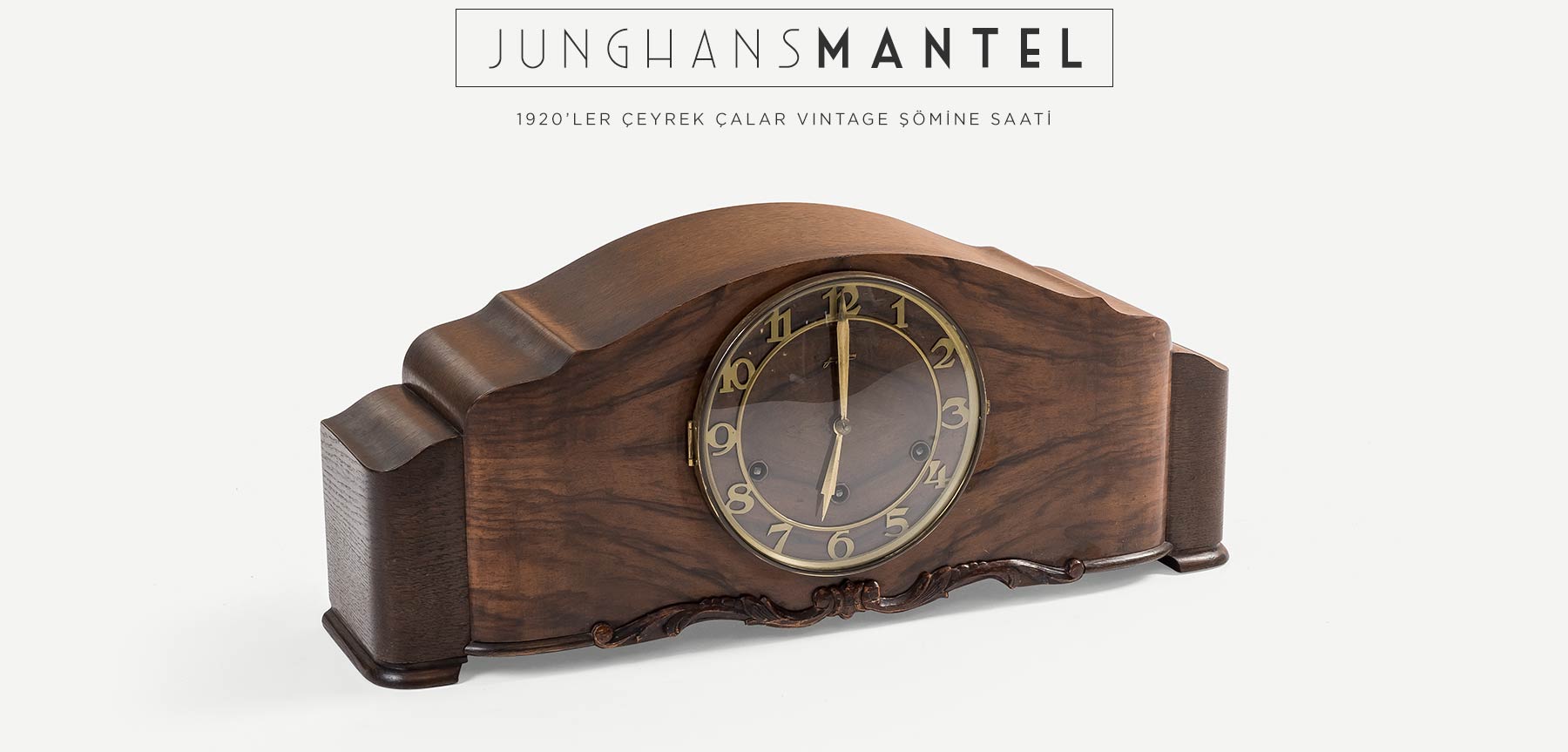 junghans art deco şömine saati'in resmi