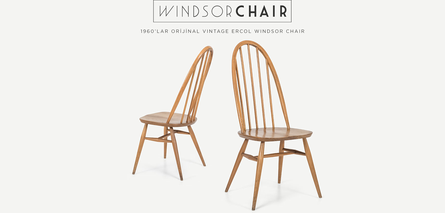 ercol vintage quaker chair'in resmi