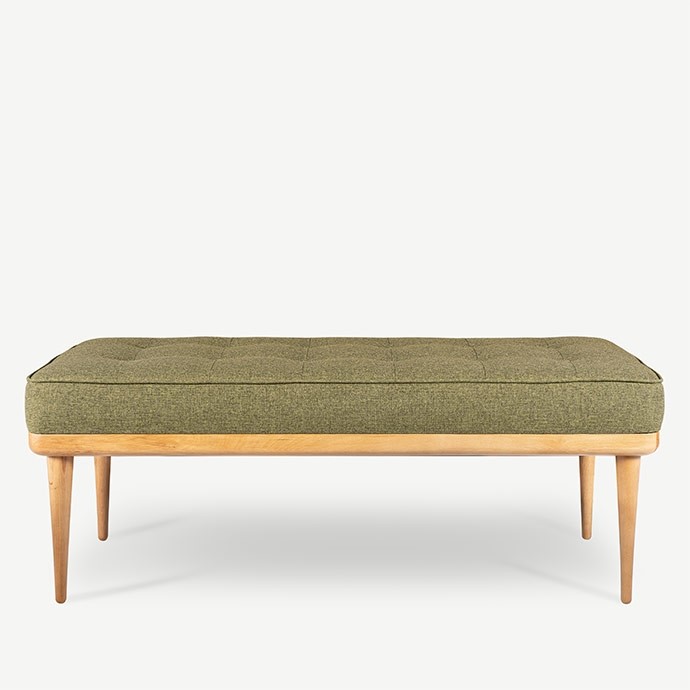 fifties midcentury bench 120x45'in resmi