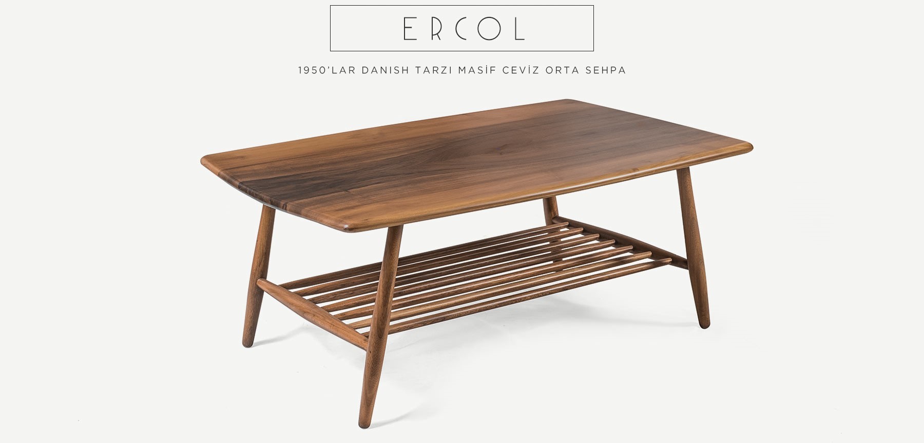 ercol coffee table ceviz orta sehpa'in resmi