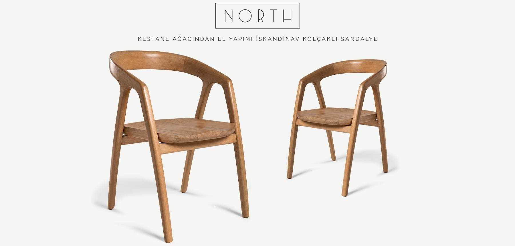 north kolçaklı iskandinav sandalye'in resmi