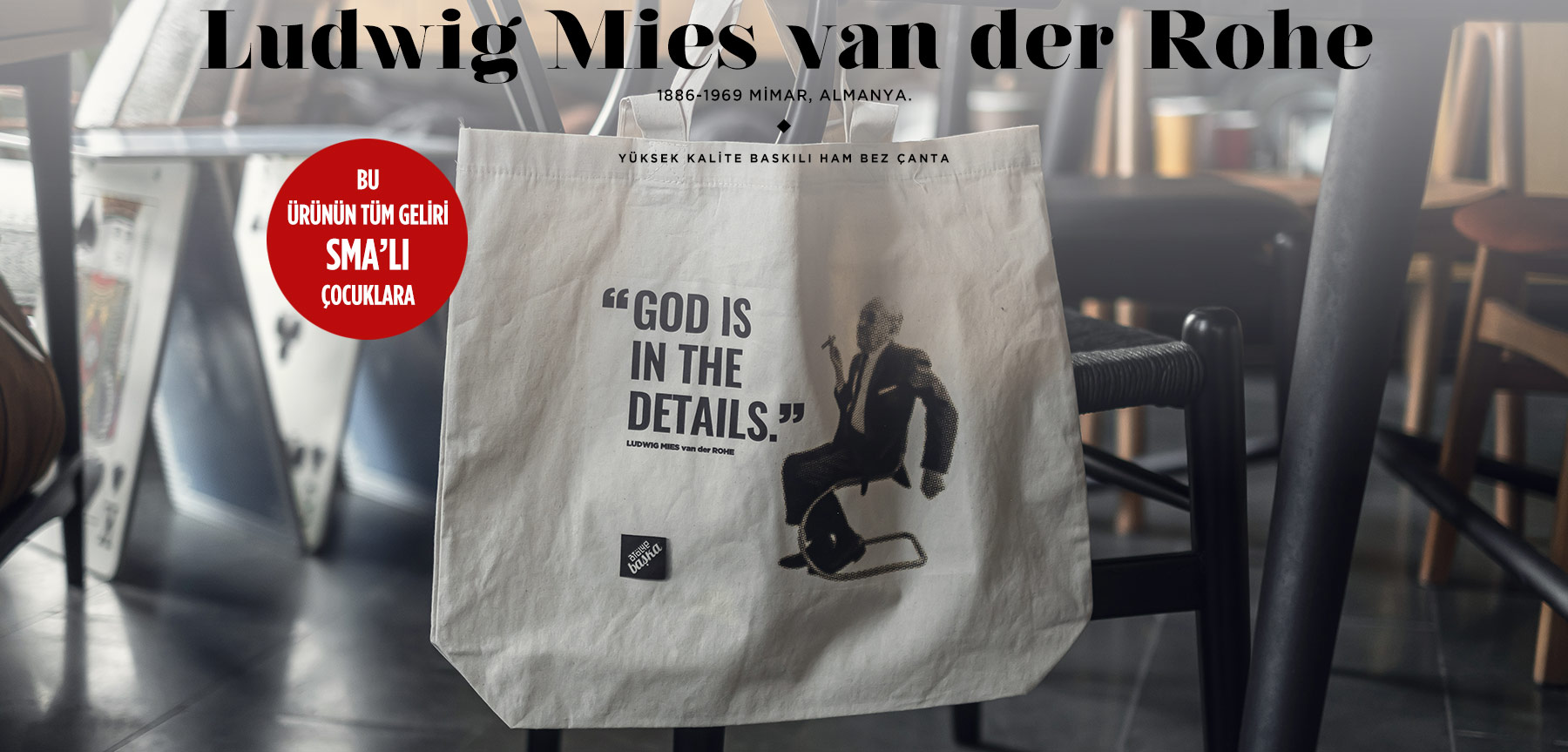 ham bez tote bag | ludwıg mıes van der rohe'in resmi