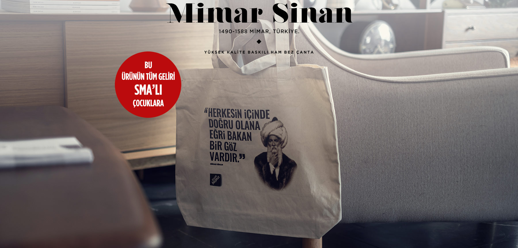 ham bez tote bag | mimar sinan'in resmi