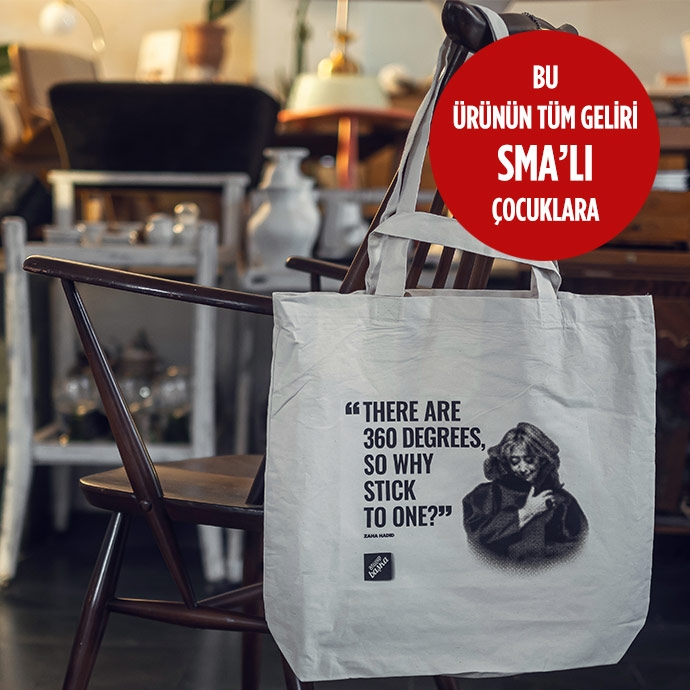 ham bez tote bag | zaha hadıd'in resmi