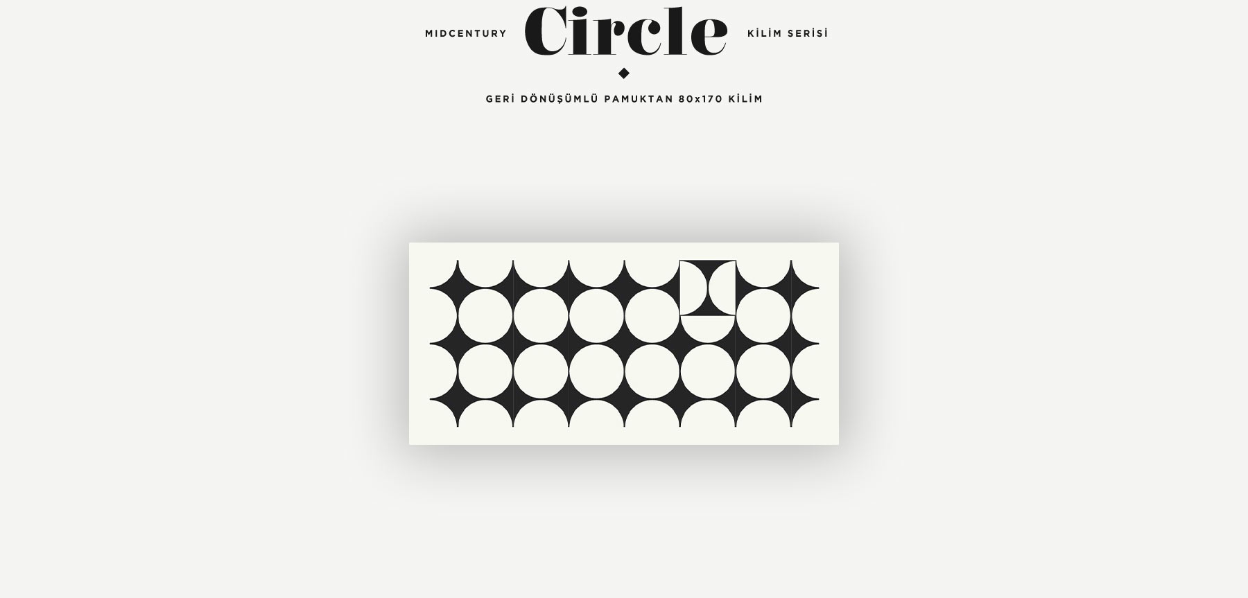 midcentury circle kilim serisi'in resmi