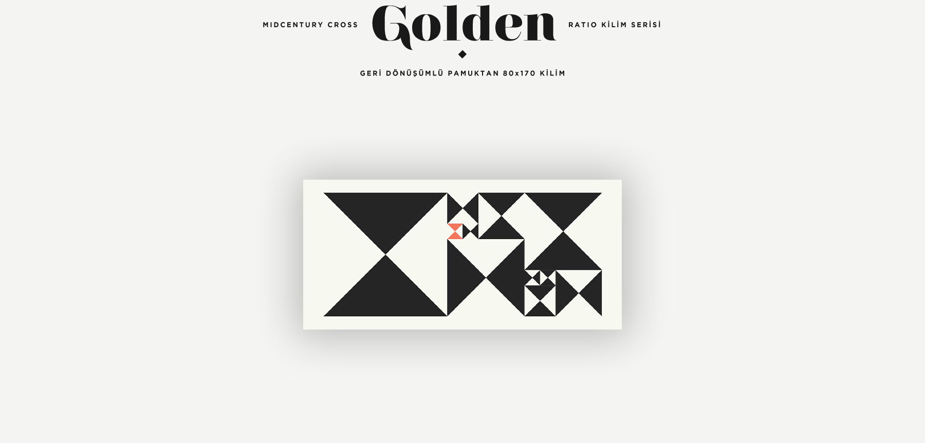 midcentury cross golden ratio kilim serisi'in resmi