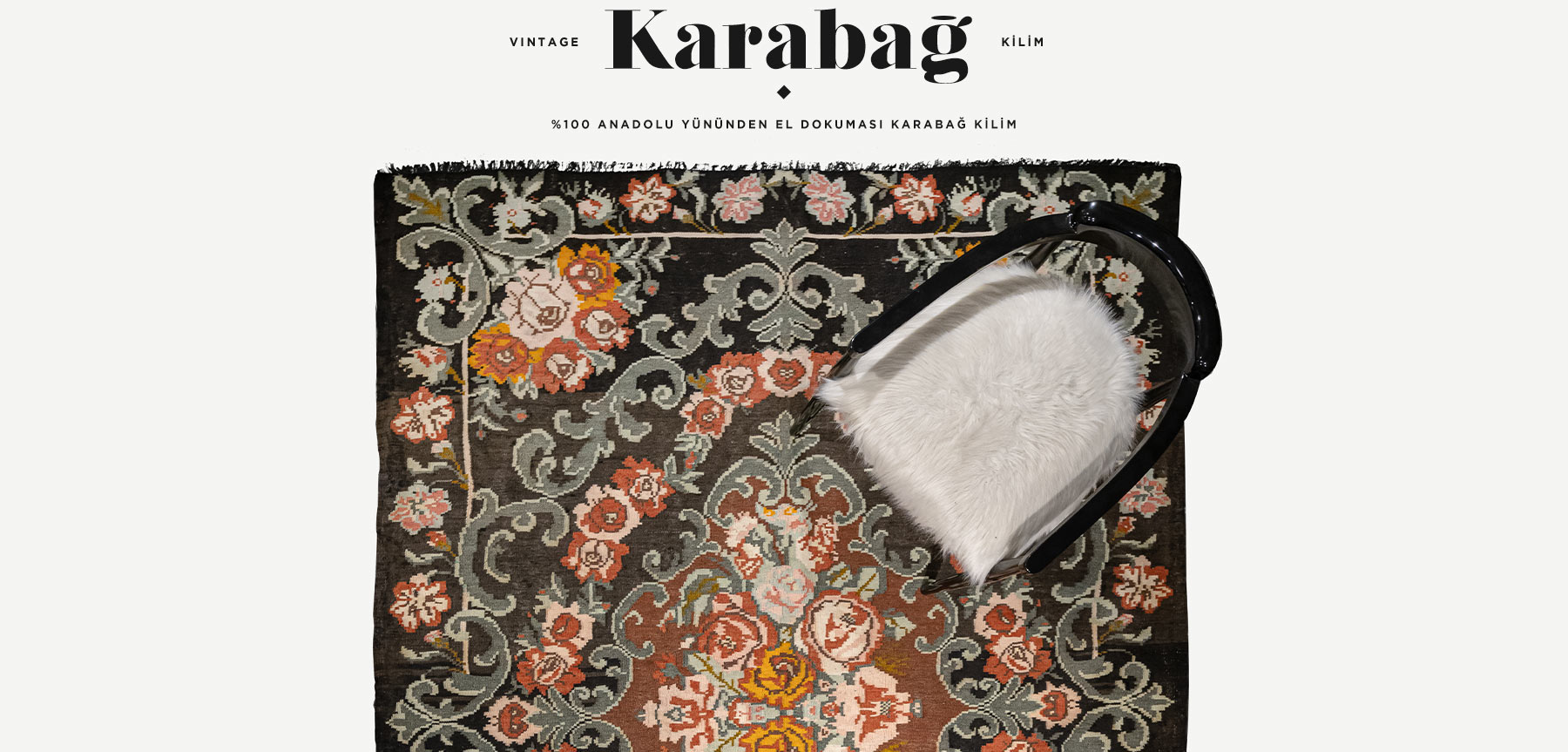 Vintage Karabağ Kilimi 4,81 m2'in resmi