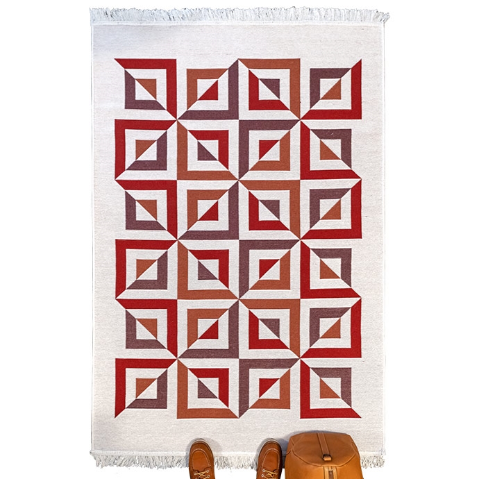 midcentury ıllusion kilim serisi'in resmi