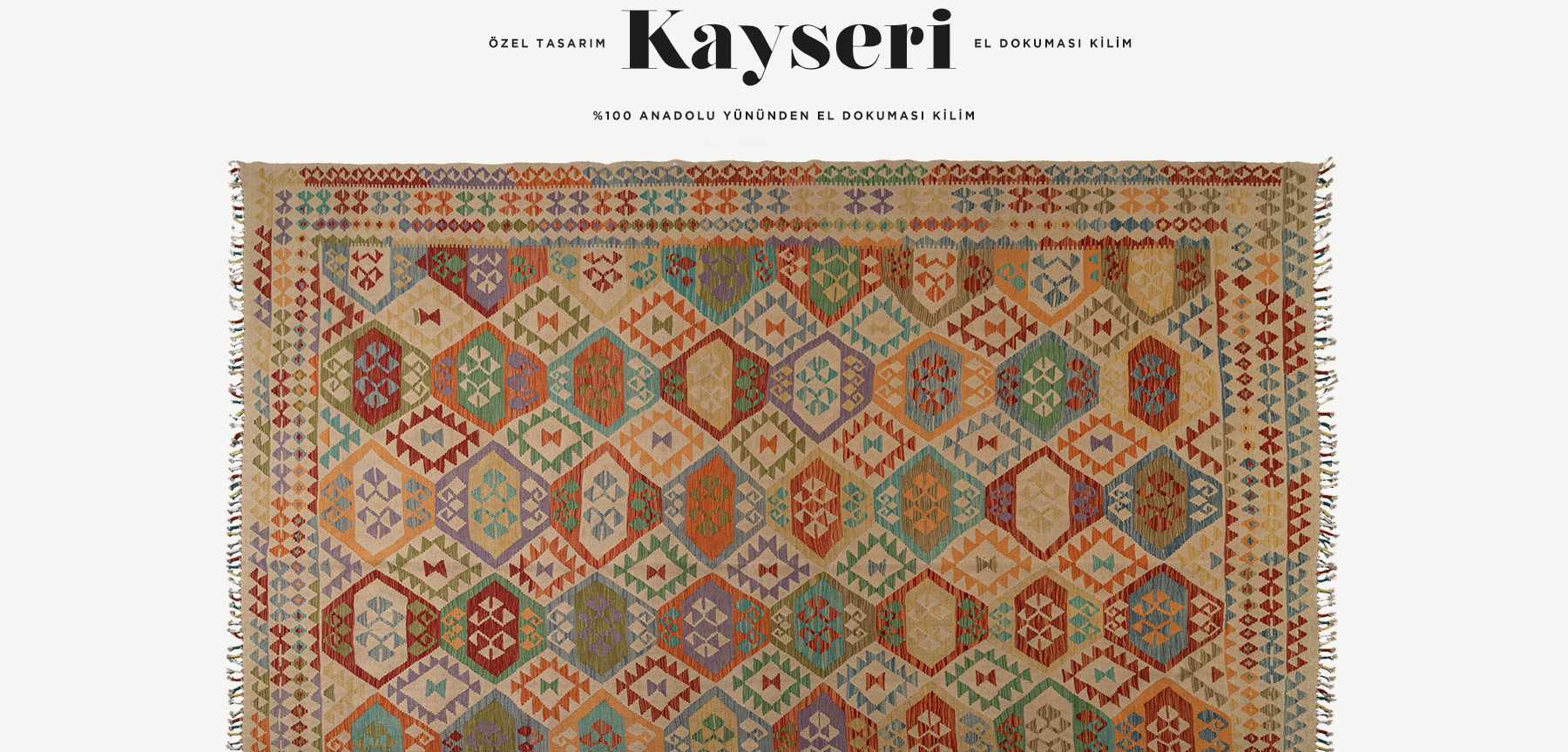 kayseri el dokuması kilim 12,30 m2'in resmi