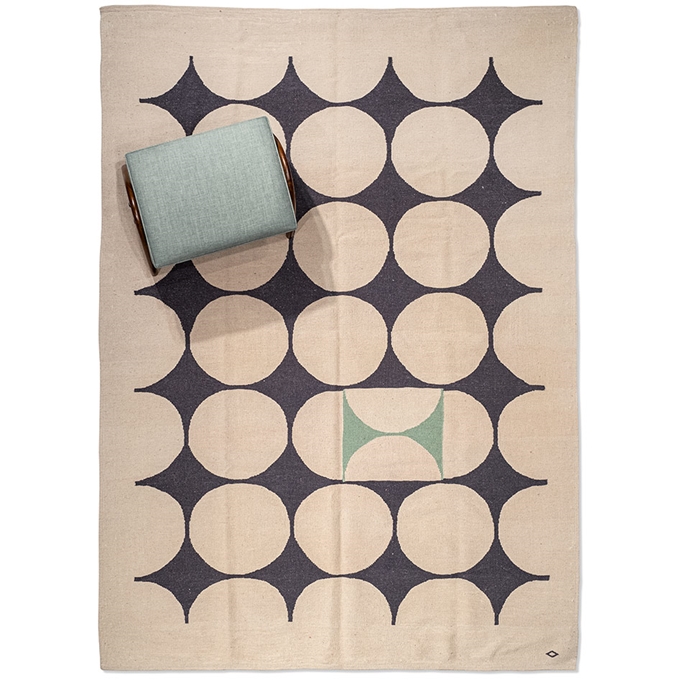 circle el dokuması kilim 170x236, 4 m2'in resmi
