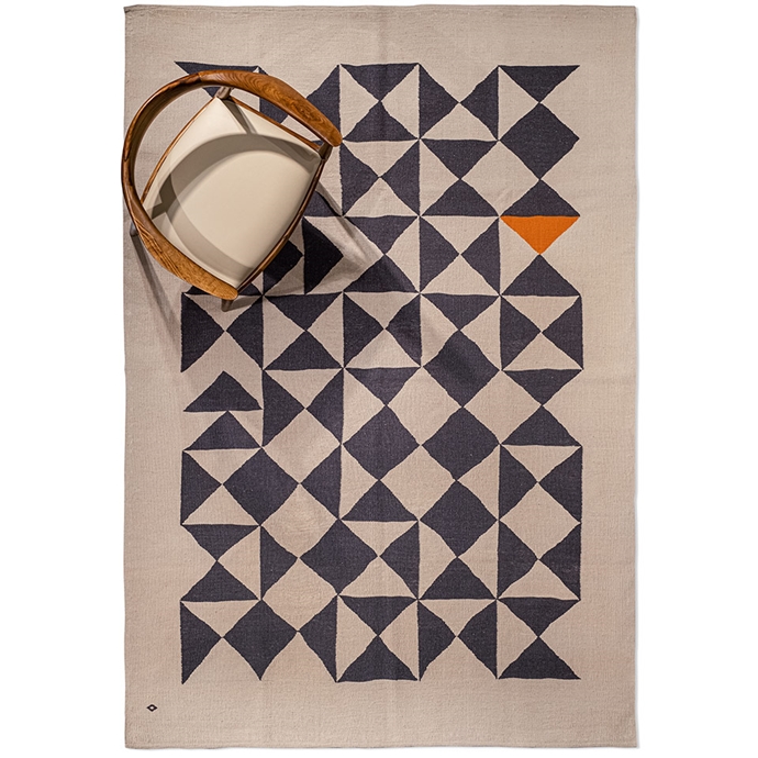 cross major el dokuması kilim 172x250, 4,30 m2'in resmi