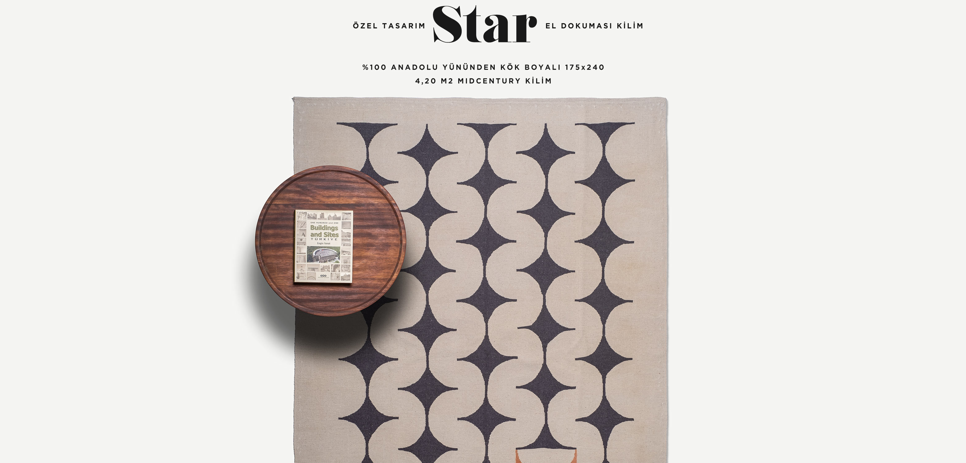 star el dokuması kilim 175x240, 4,20 m2'in resmi