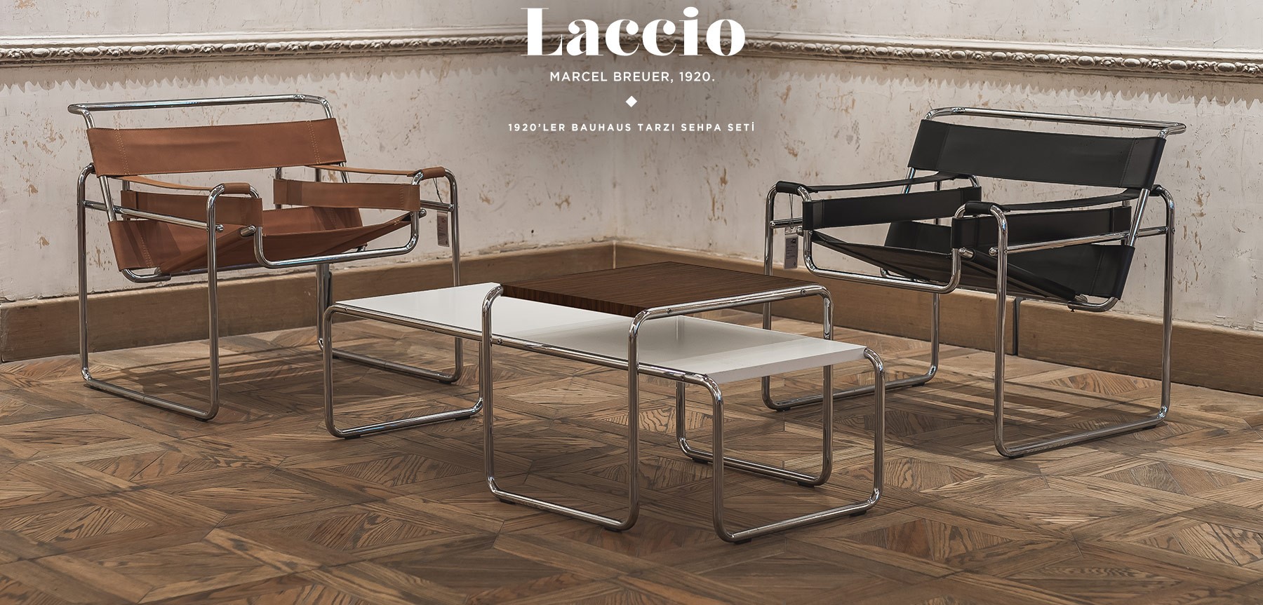 laccıo coffe table set'in resmi