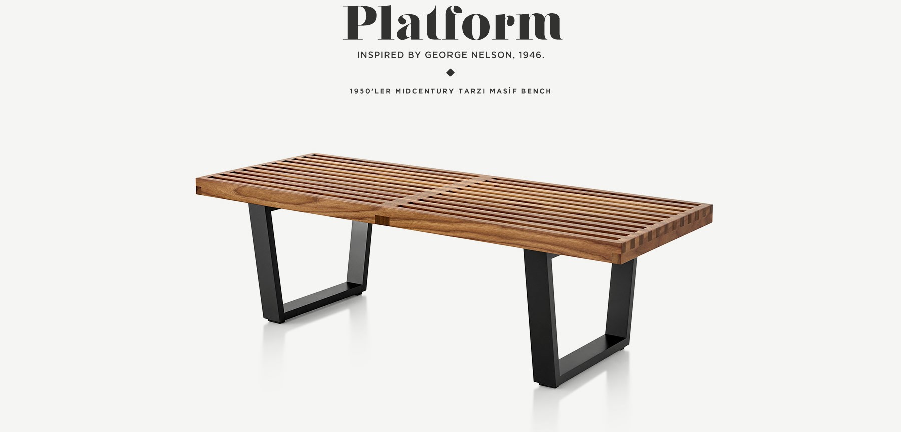 nelson platform bench 120'in resmi