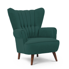 retroyal™ berjer petrol yeşili resmi