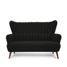 retroyal™ ikili siyah kanepe resmi