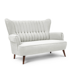 retroyal™ ikili beyaz kanepe resmi