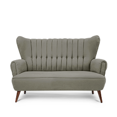 retroyal™ ikili gri kanepe resmi