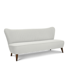 soho™ üçlü beyaz retro kanepe resmi