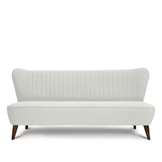 soho™ üçlü beyaz retro kanepe resmi