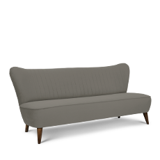 soho™ üçlü gri retro kanepe resmi