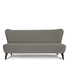 soho™ üçlü gri retro kanepe resmi