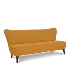 soho™ üçlü hardal retro kanepe resmi