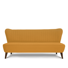 soho™ üçlü hardal retro kanepe resmi